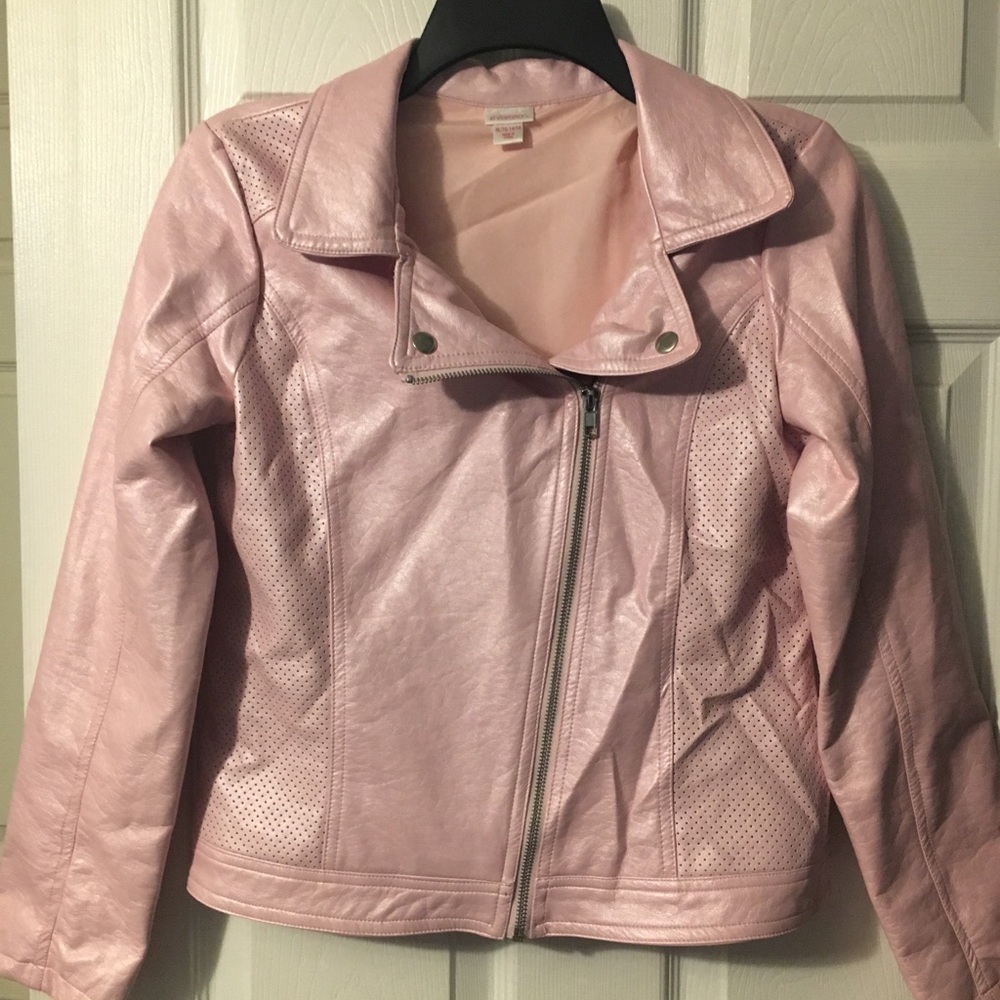 Girls pleather jacket.
